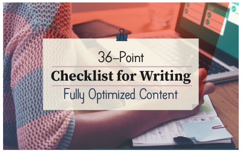 checklist blog post idea